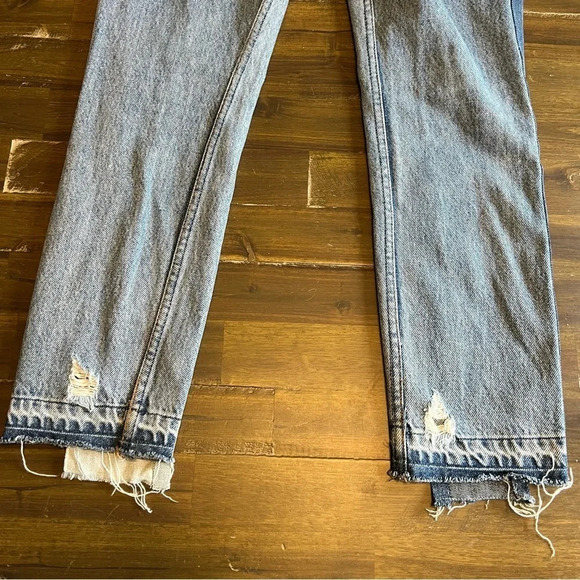 Reformation High Waisted Skinny Patch Distressed Jeans - Picture 8 of 12